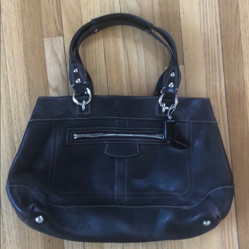 Chocolate coach purse